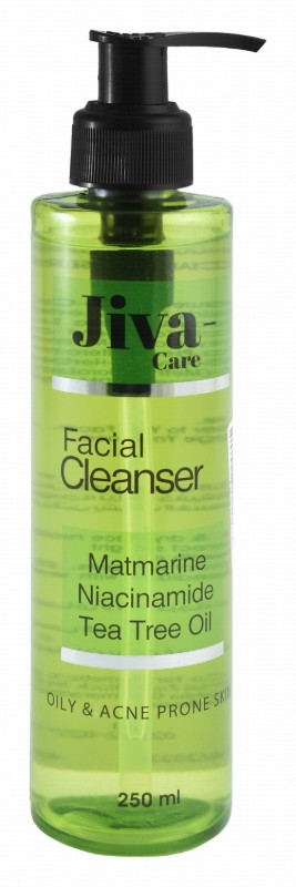 Jiva-Care Facial Cleanser with Matmarine, Niacinamide & Tea Tree Oil for Oily & Acne-Prone Skin