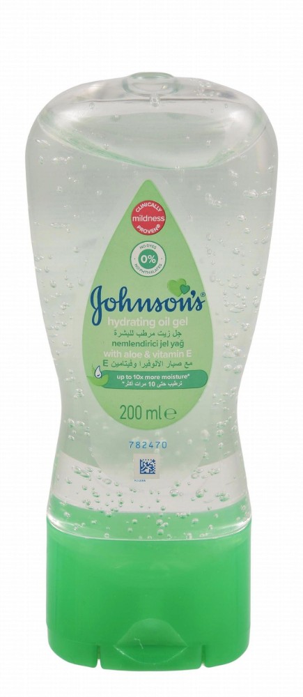 Johnson's Baby Moisturizing & Hydrating Body Oil Gel with Aloe & Vitamin E - dyes free, phthalates free
