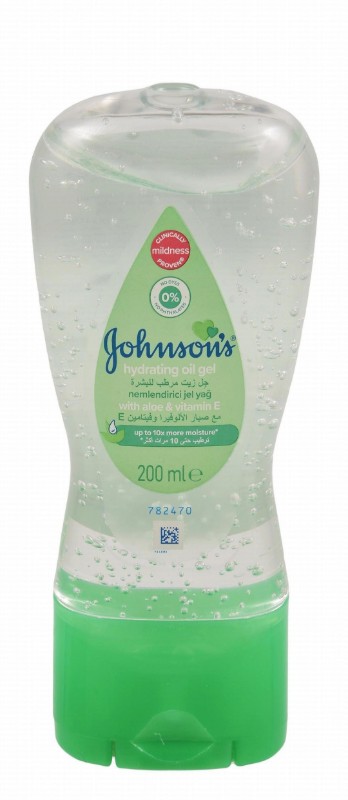 Johnson's Baby Moisturizing & Hydrating Body Oil Gel with Aloe & Vitamin E - dyes free, phthalates free
