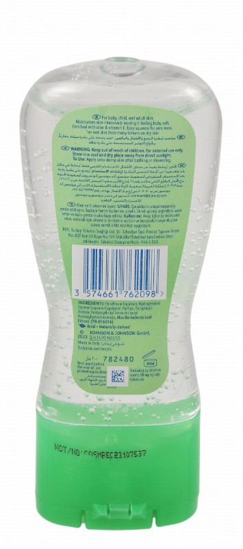 Johnson's Baby Moisturizing & Hydrating Body Oil Gel with Aloe & Vitamin E - dyes free, phthalates free