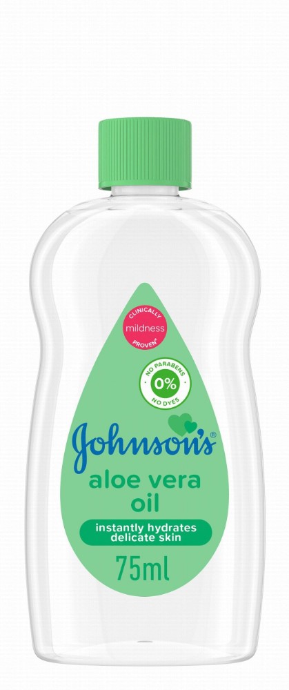 Johnson's Baby Oil with Aloe Vera - parabens free, dyes free