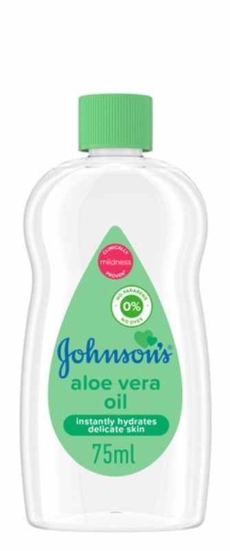 Johnson's Baby Oil with Aloe Vera - parabens free, dyes free
