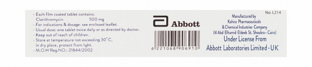 Klacid 500mg Clarithromycin Antibiotic