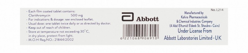 Klacid 500mg Clarithromycin Antibiotic