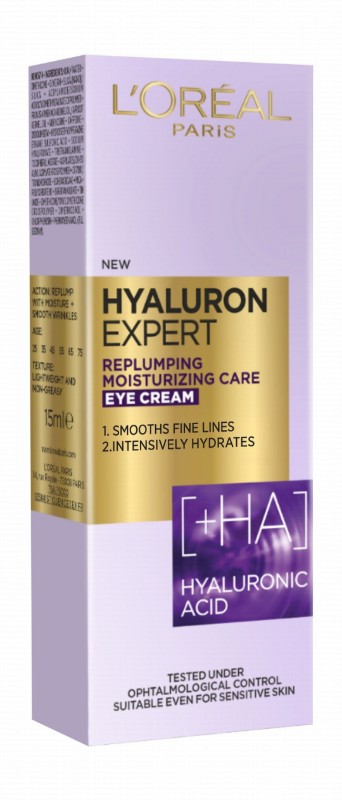 L'Oreal Hyaluron Expert Replumping & Moisturizing Eye Cream with Hyaluronic Acid