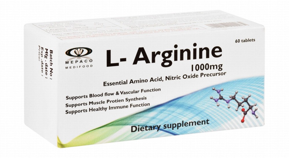 L-Arginine 1000mg Supplement for Blood Flow, Vascular Function & Immune System