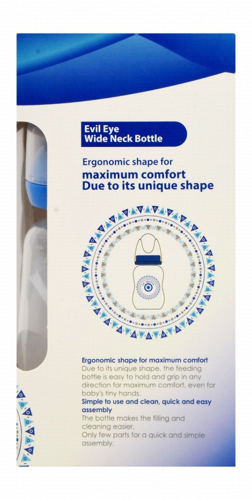 La Frutta Blue 240ml Anti-Colic Plastic Nursing Bottle (4+ Month) - BPA free