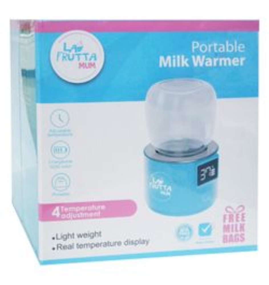 La Frutta Mum Blue Portable Milk Warmer with Free Milk Sotrage Bags - BPA free
