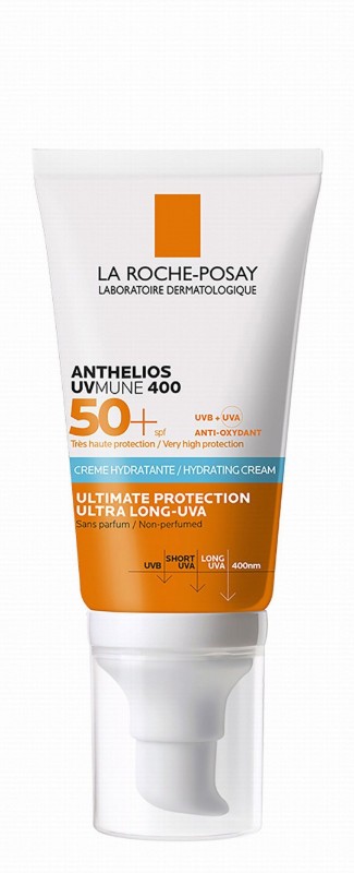 La Roche-Posay Anthelios Uvmune 400 Water-Resistant Hydrating Facial Sunscreen for Sensitive Skin SPF50+