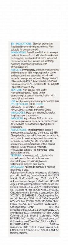 La Roche-Posay Effaclar H Iso-Biome Soothing, Hydrating & Anti-Imperfections Cream for Sensitive & Blemish-Prone Skin - non comedogenic
