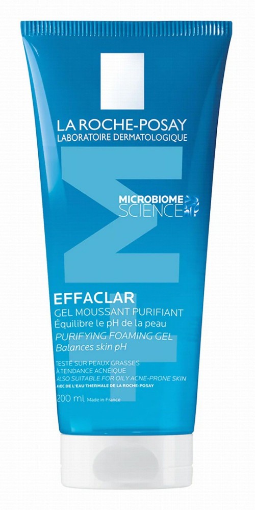 La Roche-Posay Effaclar Purifying Face Foaming Gel for Oily & Sensitive Skin - parabens free, soap free, alcohol free