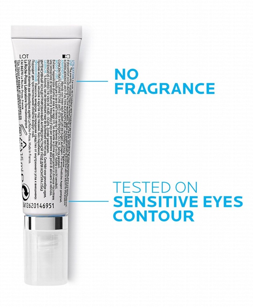 La Roche-Posay Redermic R Anti-Aging Eye Cream with Retinol & Thermal Spring Water Against Dark Circles for Sensitive Skin - fragrance free
