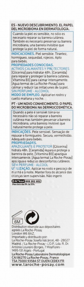 La Roche-Posay Toleriane Protective Soothing & Moisturizing Face Cream for Babies & Adults with Sensitive Skin - alcohol free, fragrance free