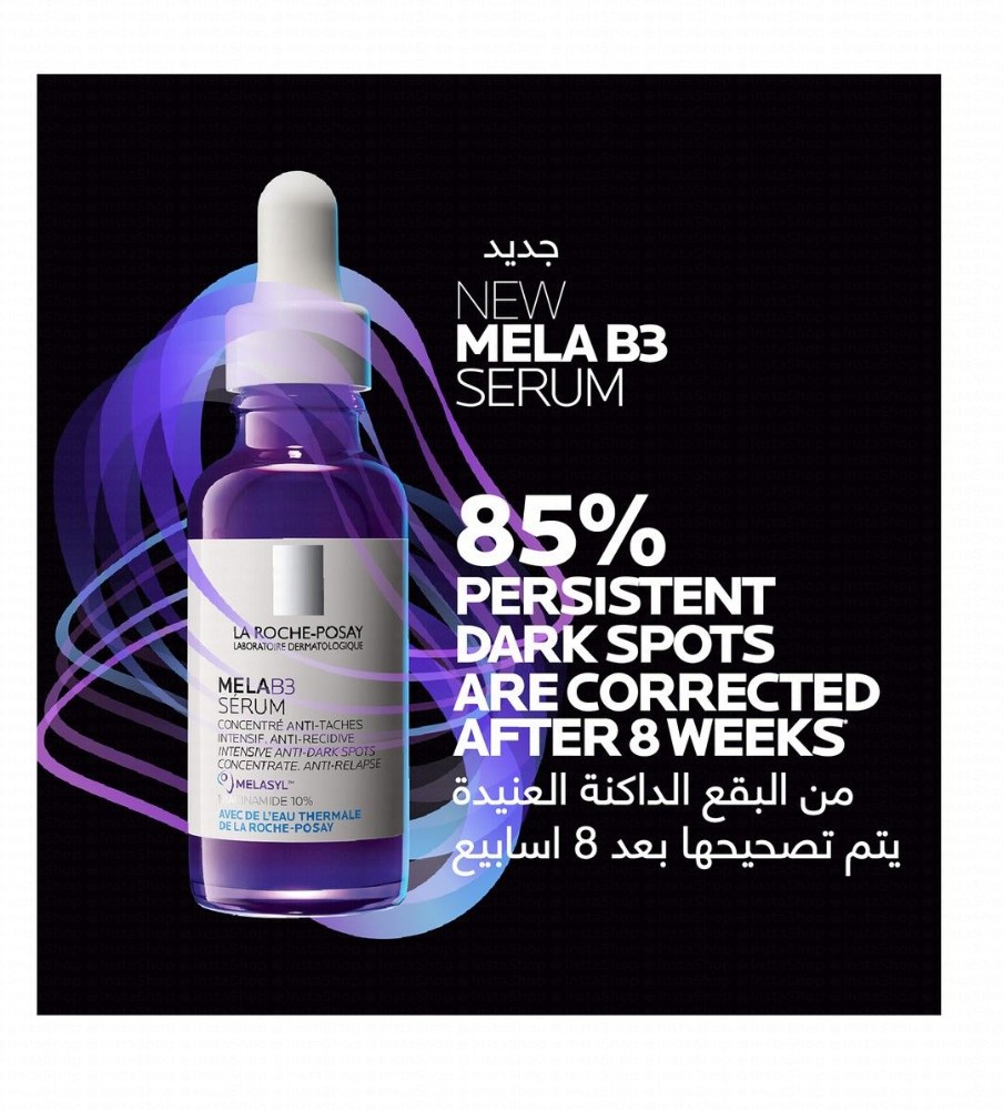 La Roche-Posay Μela B3 10% Niacinamide Correcting Post Acne Marks, Hyperpigmentation & Anti-Dark Spot Face Serum with Thermal Water for All Skin Types