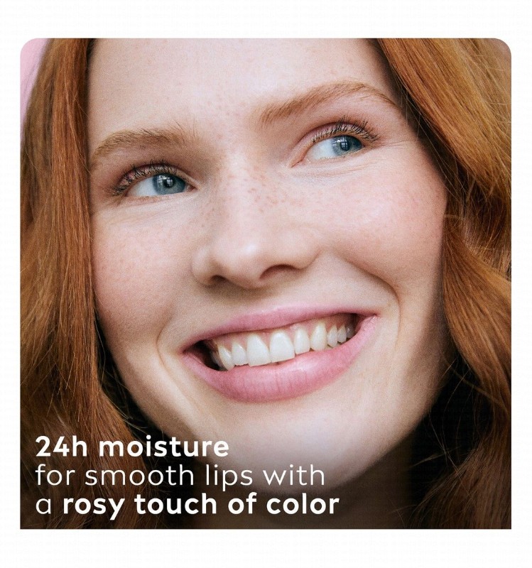 Labello 24H Melt-In Soft Rose Moisturizing Lip Balm - mineral oil free