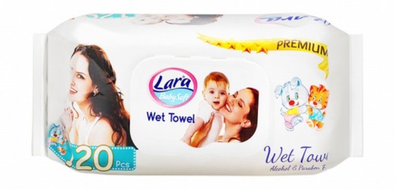 Lara Baby Soft Wet Wipes - alcohol free, parabens free
