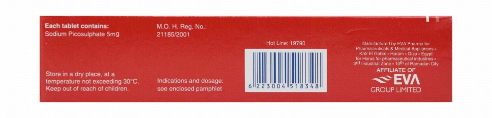 Laxeol PI 5mg Sodium Picosulfate Laxative