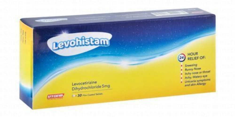 Levohistam 5mg Levocetirizine Dihydrochloride Non Sedating Antihistaminic