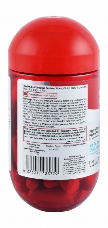 Limitless Naturals 100mg CoQ10 Supplement with Selenium, Vitamin E & Antioxidant for Cardiovascular Health, Cognitive Functions & Energy Production - GMO free, preservatives free, gluten free
