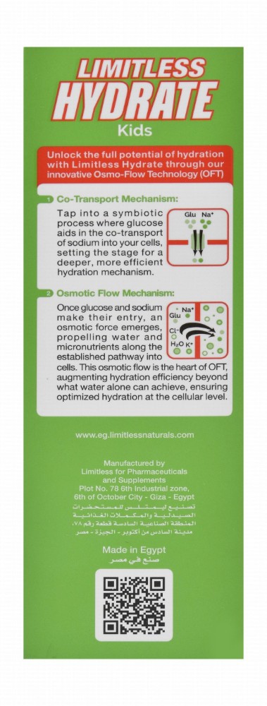 Limitless Naturals Kids Hydrating Electrolyte Powder Drink Mix Sticks Watermelon Flavor with Vitamin C & Xylitol - GMO free, preservatives free, gluten free