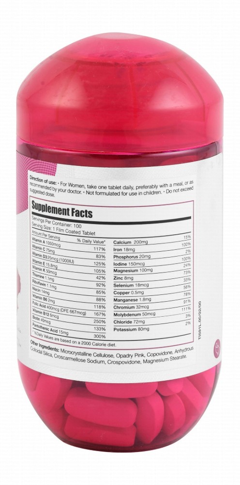 Limitless Naturals Max Women's Multivitamin & Mineral Supplement - wheat free, sugar free, dairy free