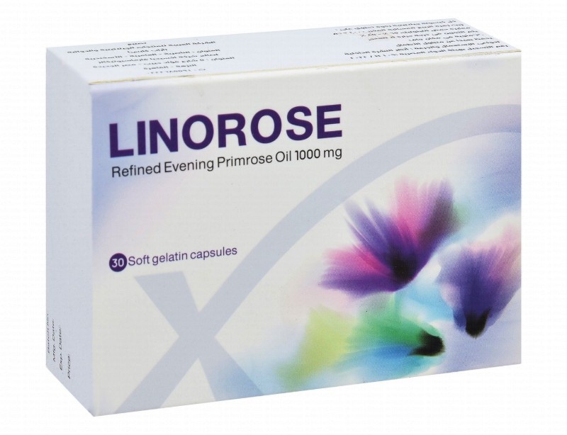 Linorose 1000mg Refined Evening Primrose Oil Skin Health Support Supplement