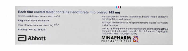 Lipanthyl 145mg Micronized Fenofibrate