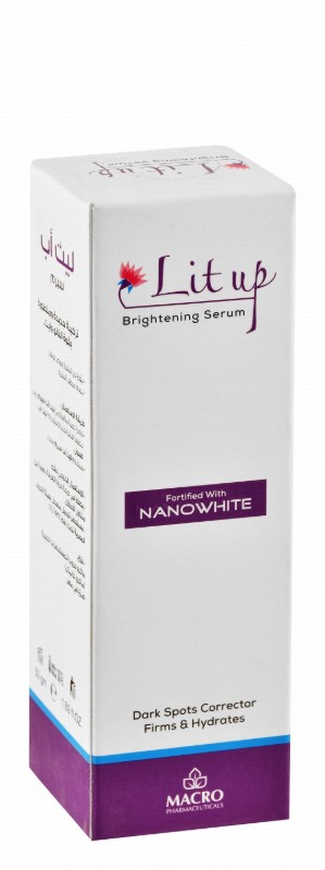 Lit up Brightening, Firming & Hydrating Face Serum - non comedogenic, parabens free, paraffin free