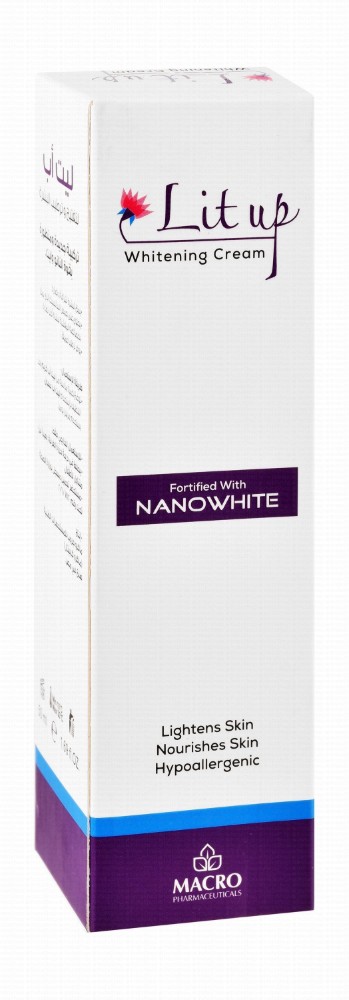 Lit Up Hypoallergenic Whitening, Lightening & Nourishing Face Cream with Nanowhite