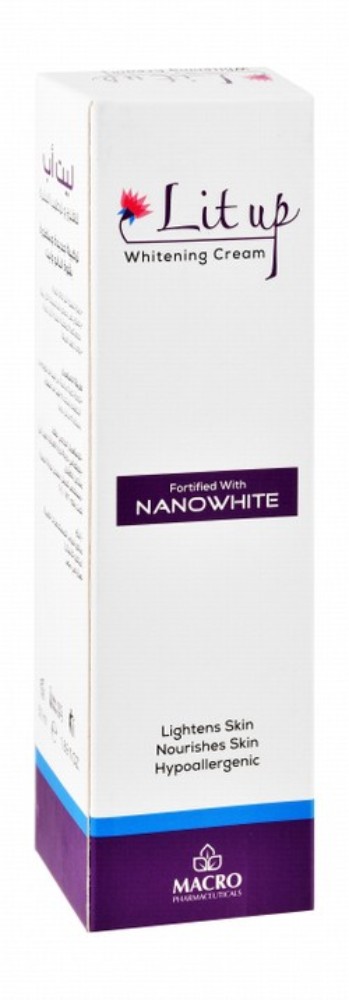 Lit Up Hypoallergenic Whitening, Lightening & Nourishing Face Cream with Nanowhite
