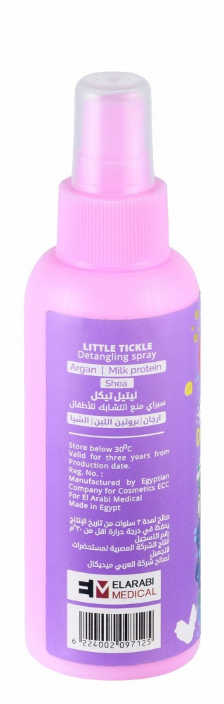 Little Tickle Kids Detangling Hair Spray Coconut & Honey Scent with Argan, Milk Protein & Shea Butter (2+ Years)