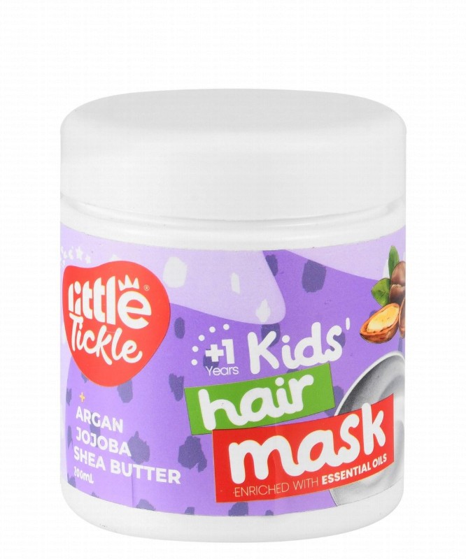 Little Tickle Kids Hair Mask with Argan, Jojoba & Shea Butter (1+ Years) - parabens free, sulfate free, sodium free