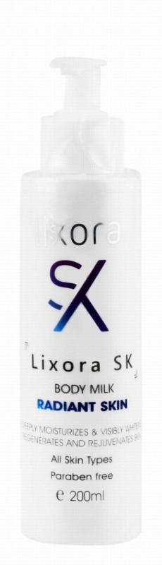 Lixora Sk Moisturizing & Whitening Body Milk for All Skin Types - parabens free