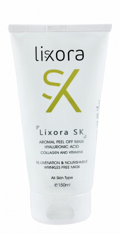 Lixora Sk Rejuvenating & Nourishing Peel-Off Mask with Hyaluronic Acid, Collagen & Vitamins for All Skin Type