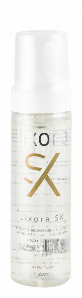 Lixora Sk Rejuvenating, Regenerating & Anti-Wrinkle Facial Cleanser with Marine Algae & Vitamins for All Skin Types - soap free, parabens free