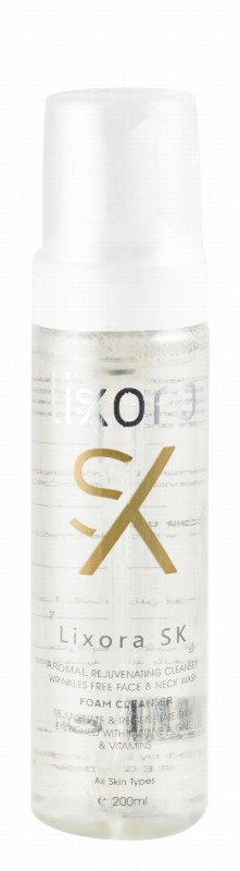 Lixora Sk Rejuvenating, Regenerating & Anti-Wrinkle Facial Cleanser with Marine Algae & Vitamins for All Skin Types - soap free, parabens free