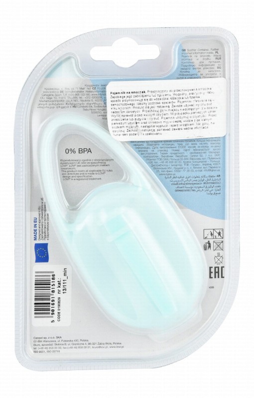 Lovi Blue Soother Case - BPA free