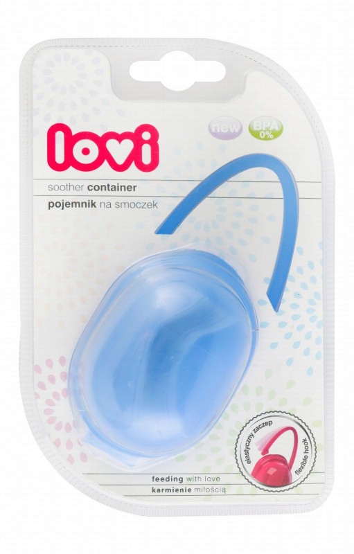 Lovi Blue Soother Container - BPA free