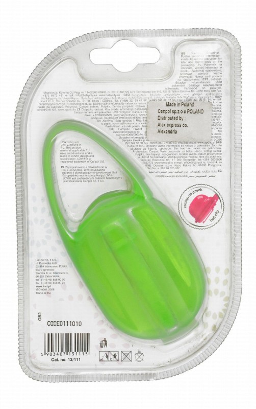 Lovi Green Soother Container - BPA free