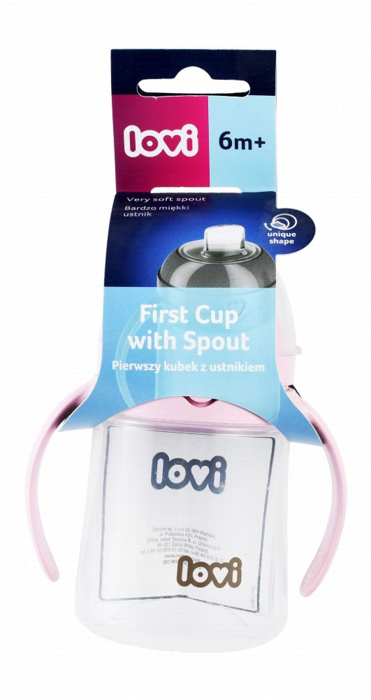 Lovi Pink 150ml Spout Cup (6+ Months) - BPA free