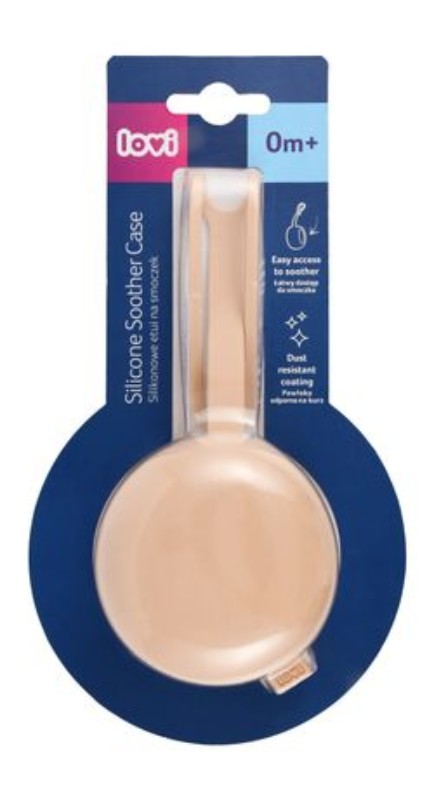 Lovi Pink Silicone Soother Case (0+ Months)