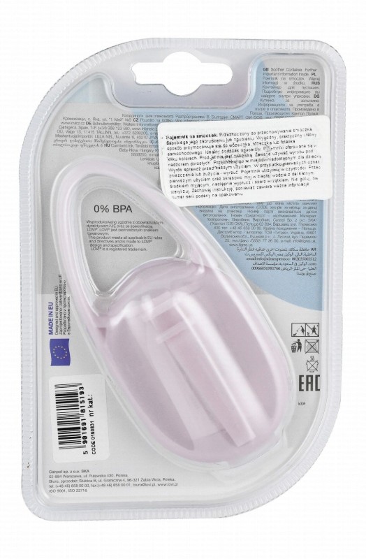 Lovi Pink Soother Case - BPA free