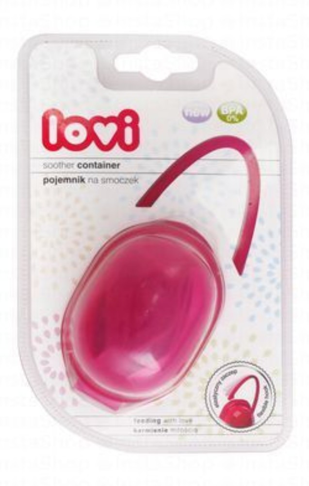 Lovi Pink Soother Container - BPA free