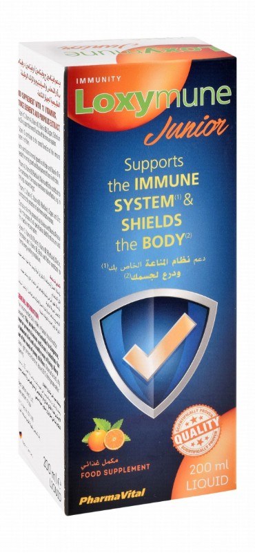 Loxymune Junior Immune Support Liquid Supplement Orange Flavor