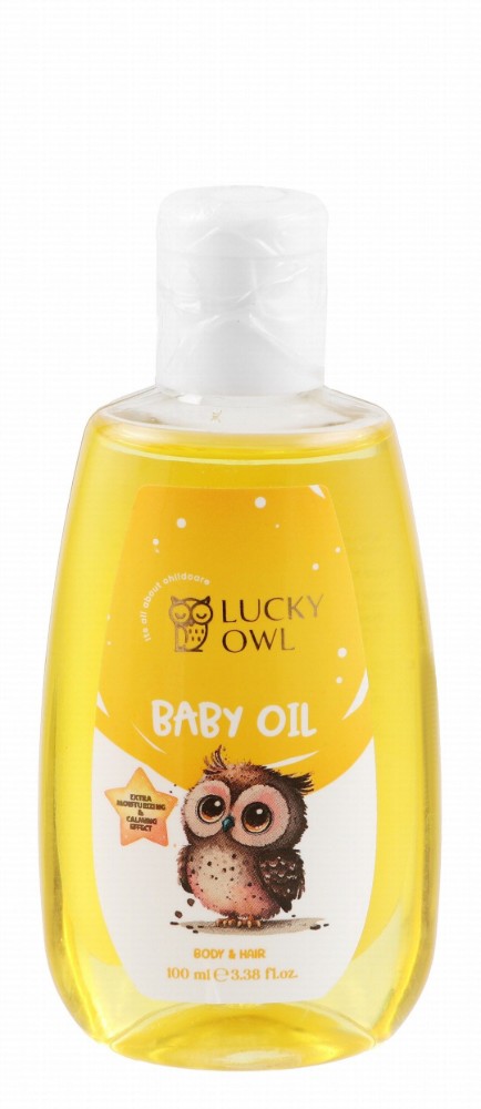 Lucky Owl Baby Hypoallergenic Extra Moisturizing & Calming Body & Hair Oil - animal testing free