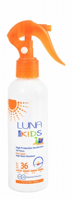 Luna Kids Water-Resistant Sunscreen Spray for All Skin Types SPF36