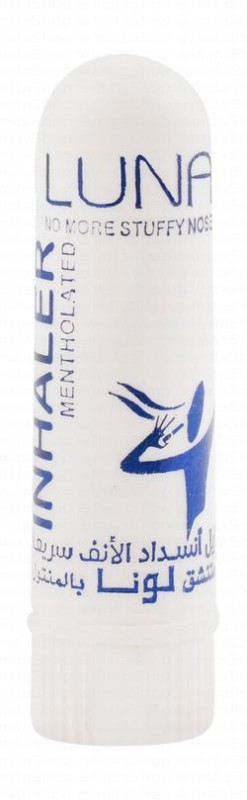 Luna Mentholated Inhaler for Blocked Nose