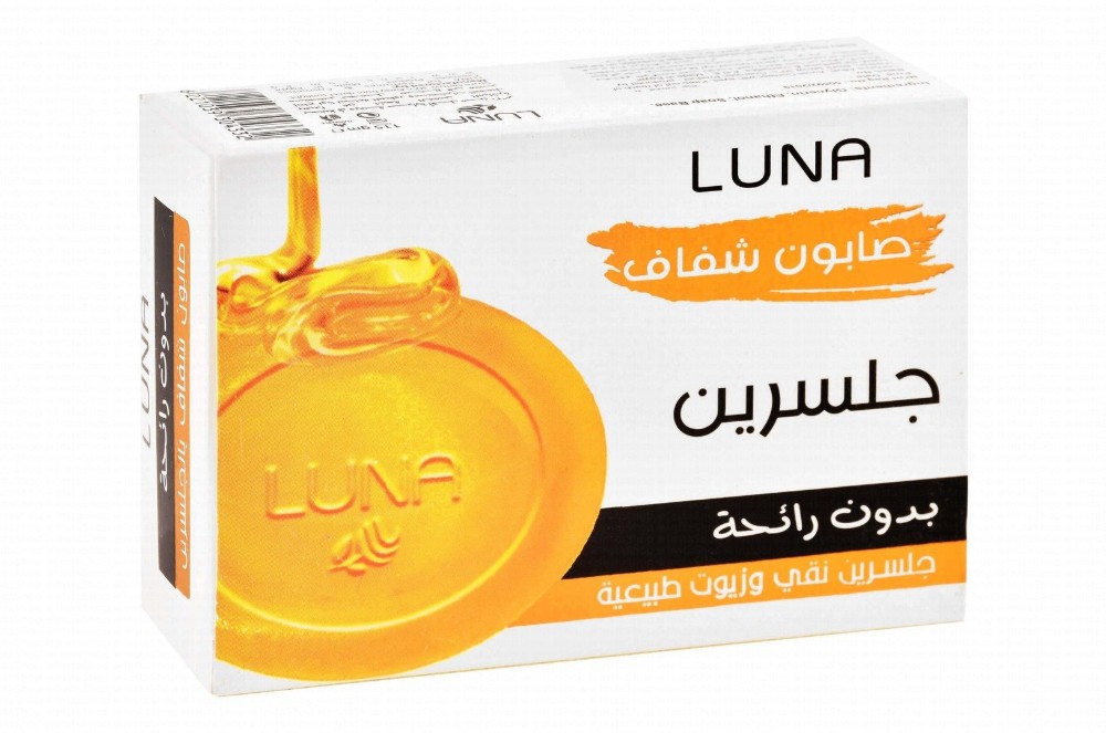 Luna Transparent Soap Bar with Glycerin & Natural Oils - perfume free