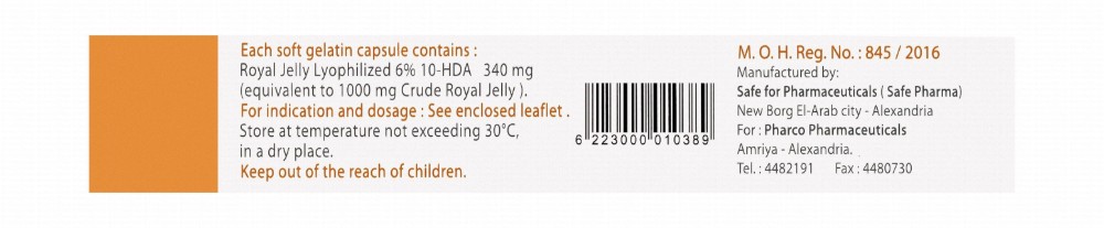 Lyophilized Royal Jelly 1000mg Supplement