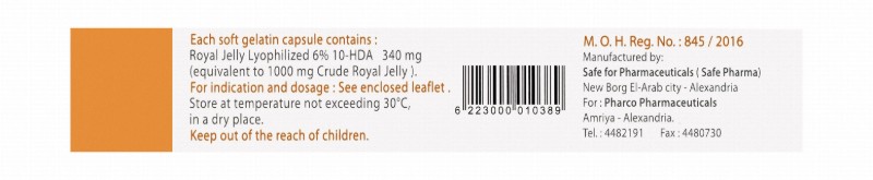 Lyophilized Royal Jelly 1000mg Supplement